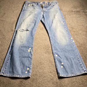 Mens Lucky Brand Jeans Dungarees Fender Size 29